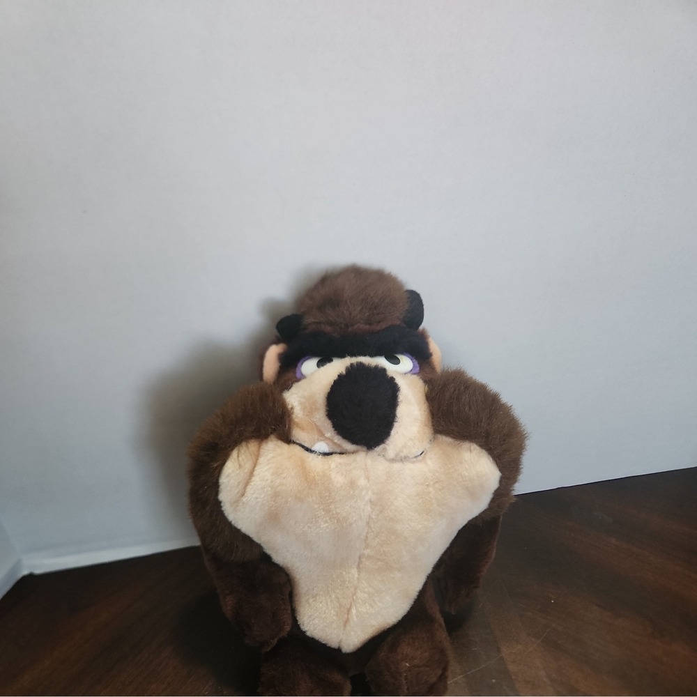 Vintage 1989 With Tag Warner Bros Tazmanian Devil Plush Stuffed Animal 12"